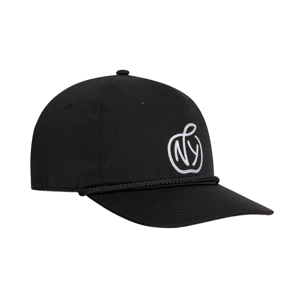 NY Apple Flat Brim Adjustable Hat sold by Shoebacca