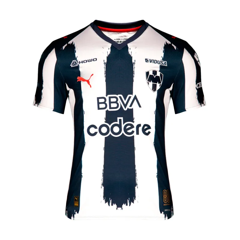 Monterrey Home Crew Neck Short Sleeve Soccer Jersey made by Puma