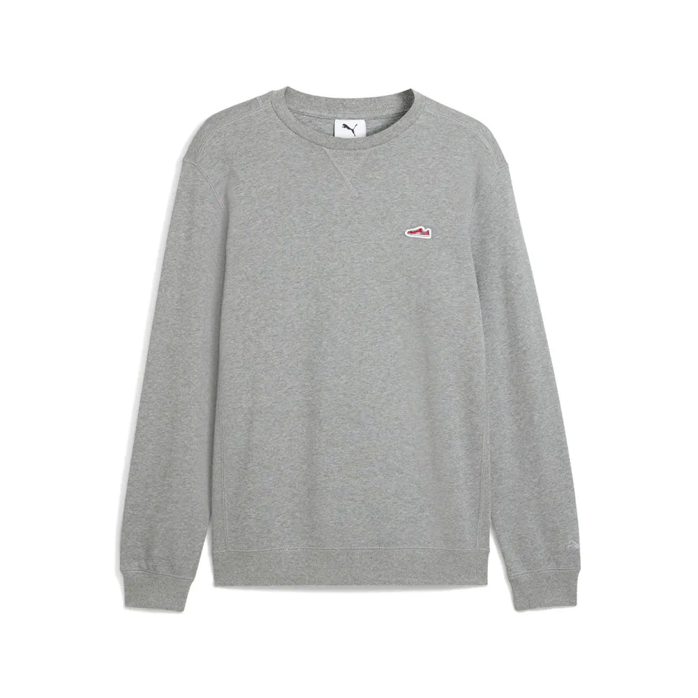 Wardrobe Essentials Suede Crew Neck Sweatshirt sold by Shoebacca