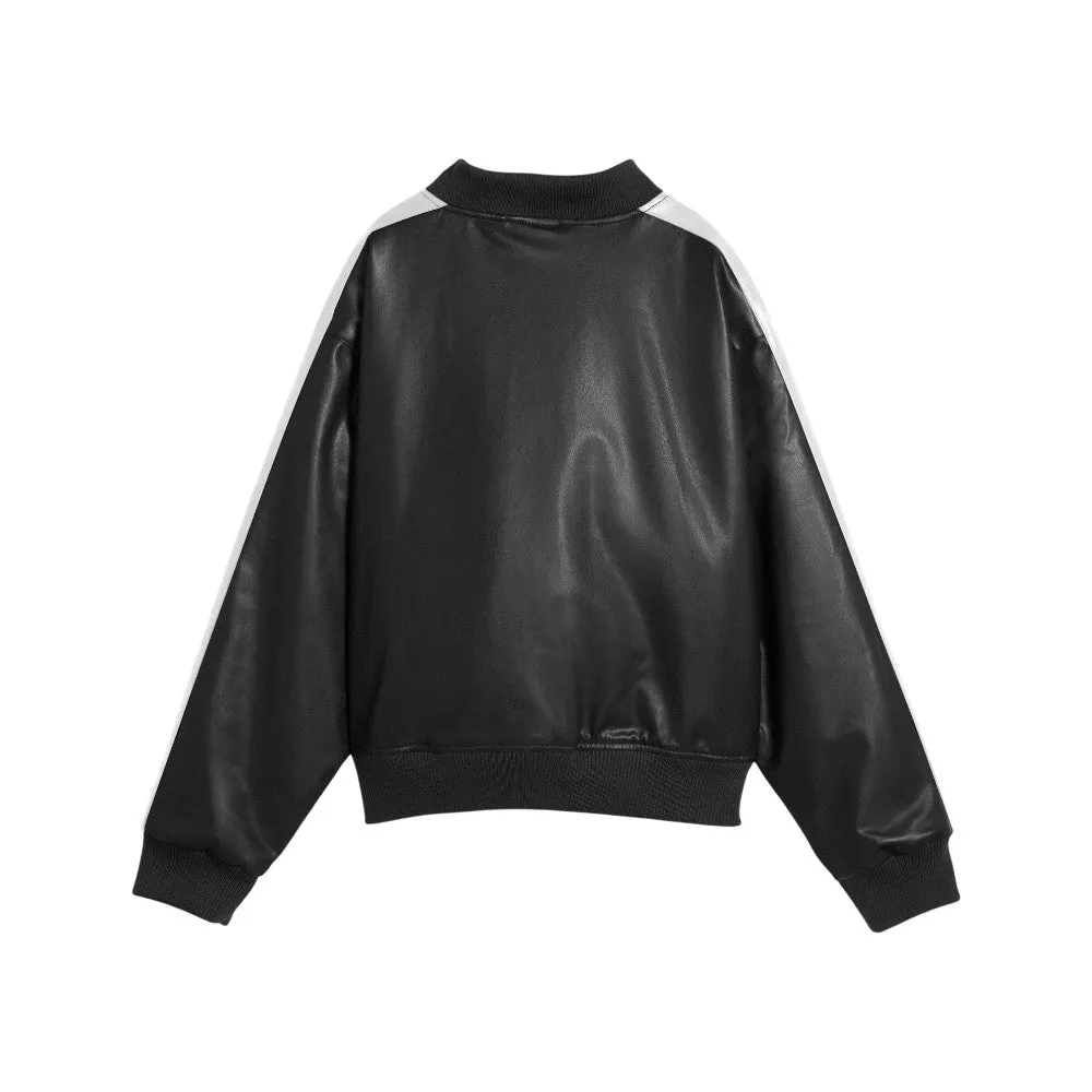 T7 Pleather Bomber Full Zip Jacket sold by Shoebacca product image thumbnail 2