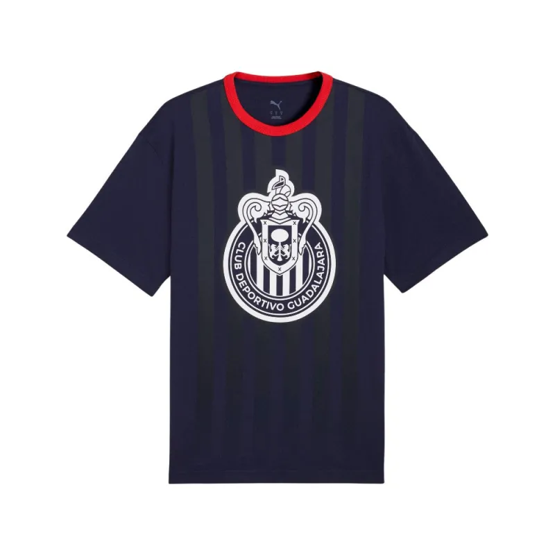 Chivas Graphic Crest Relaxed Crew Neck Short Sleeve T-Shirt made by Puma