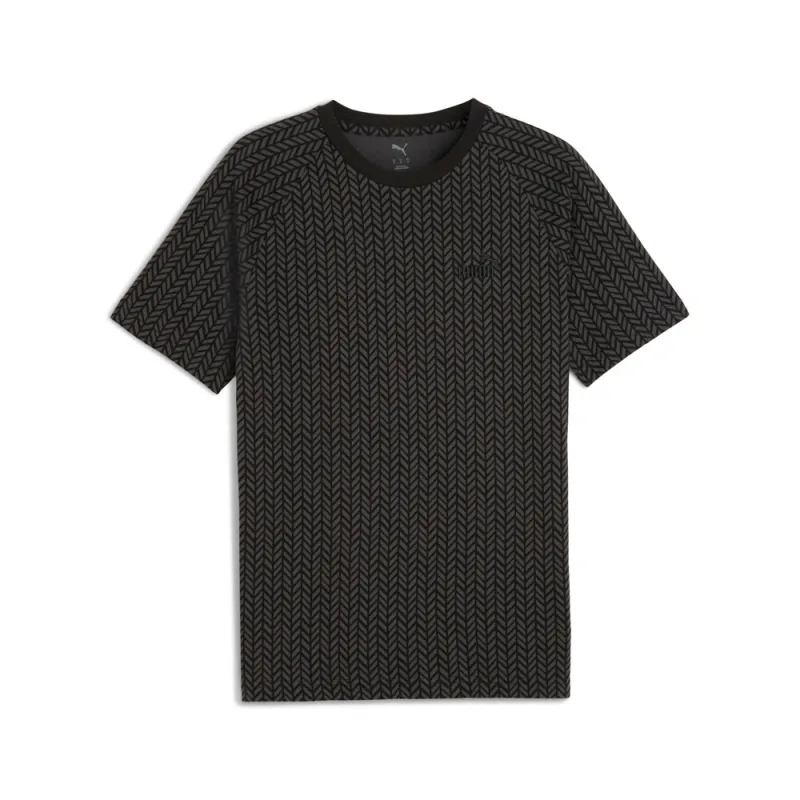 Essentials Herringbone Graphic Crew Neck Short Sleeve T-Shirt made by Puma