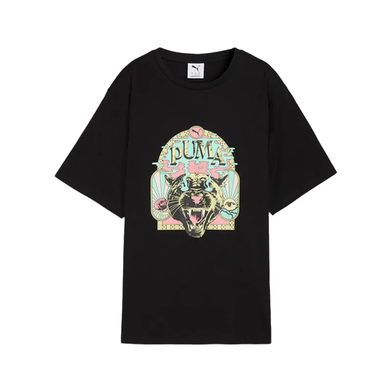 Graphic Fest Relaxed Crew Neck Short Sleeve T-Shirt made by Puma