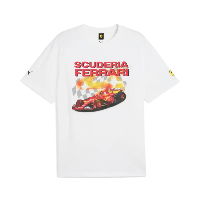 Scuderia Ferrari Las Vegas Crew Neck Short Sleeve T-Shirt made by Puma