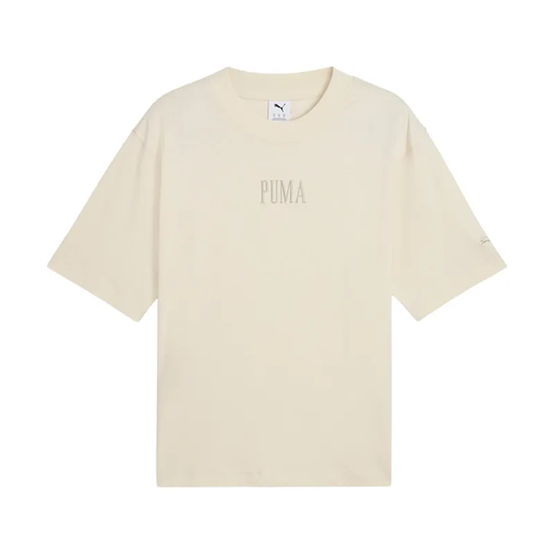 Premium Essentials Graphic Boxy Crew Neck Short Sleeve T-Shirt made by Puma