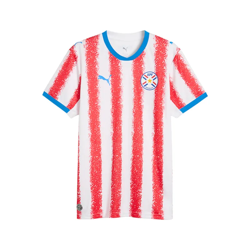Paraguay Home Crew Neck Short Sleeve Home Soccer Jersey made by Puma