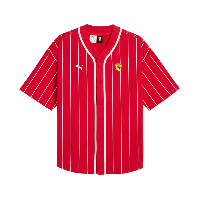 Scuderia Ferrari Fanwear Drivers Short Sleeve Baseball Jersey made by Puma