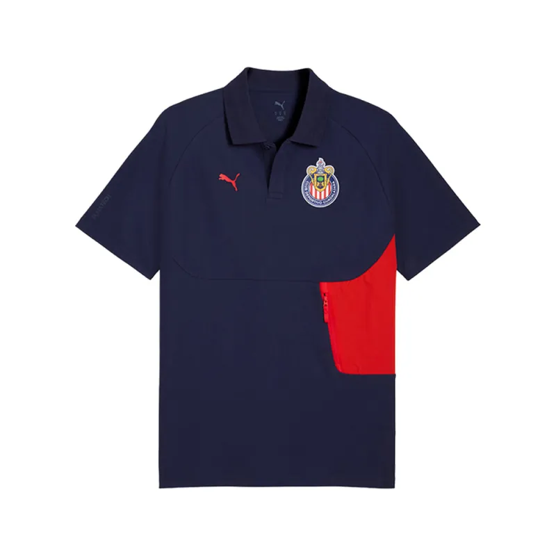 C.D. Guadalajara PUMATECH Short Sleeve Polo Shirt made by Puma