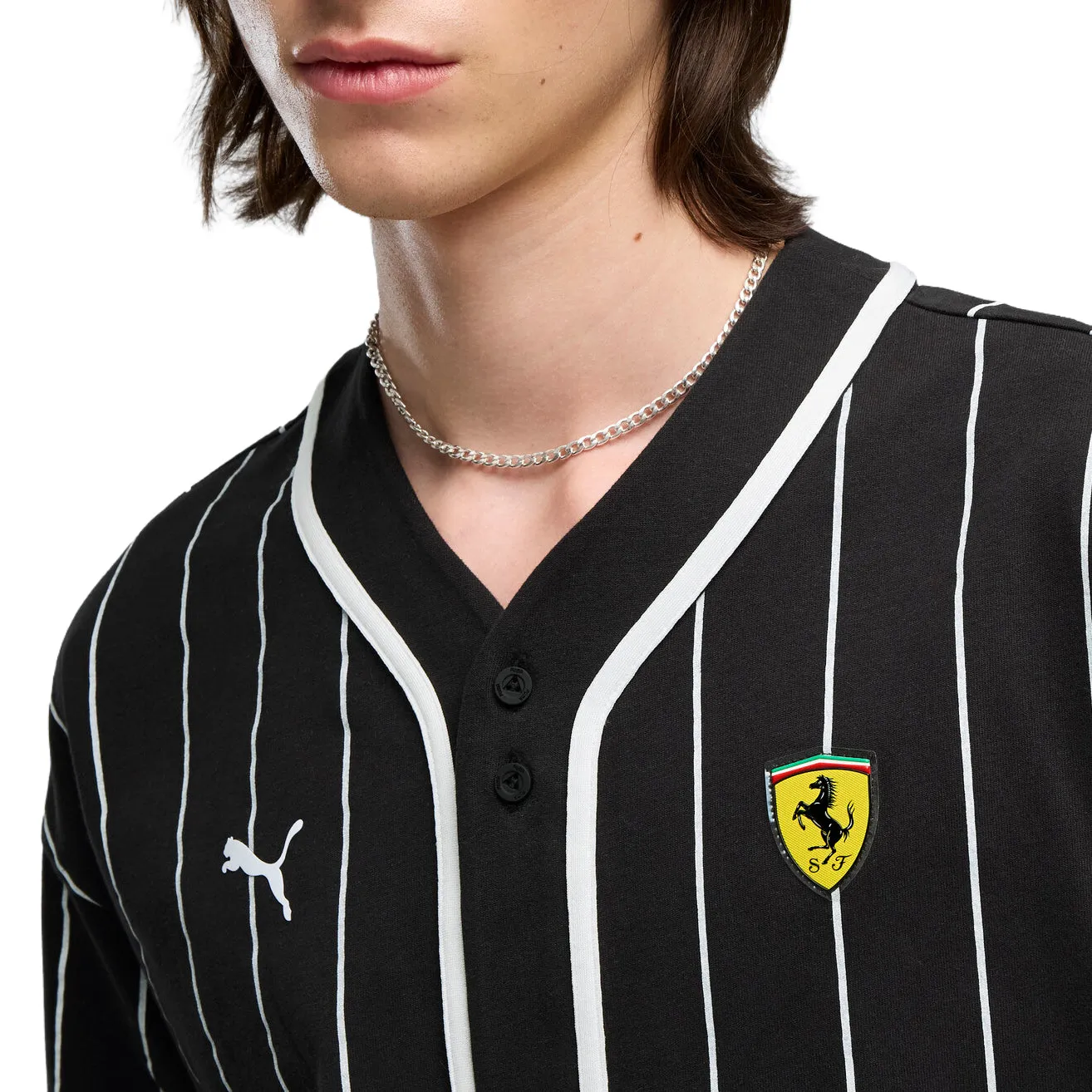 Scuderia Ferrari Fanwear Drivers Short Sleeve Baseball Jersey sold by Shoebacca product image thumbnail 5