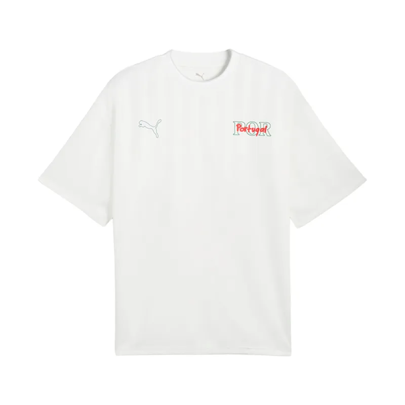 Portugal Soccer Fanwear Crew Neck Short Sleeve T-Shirt made by Puma
