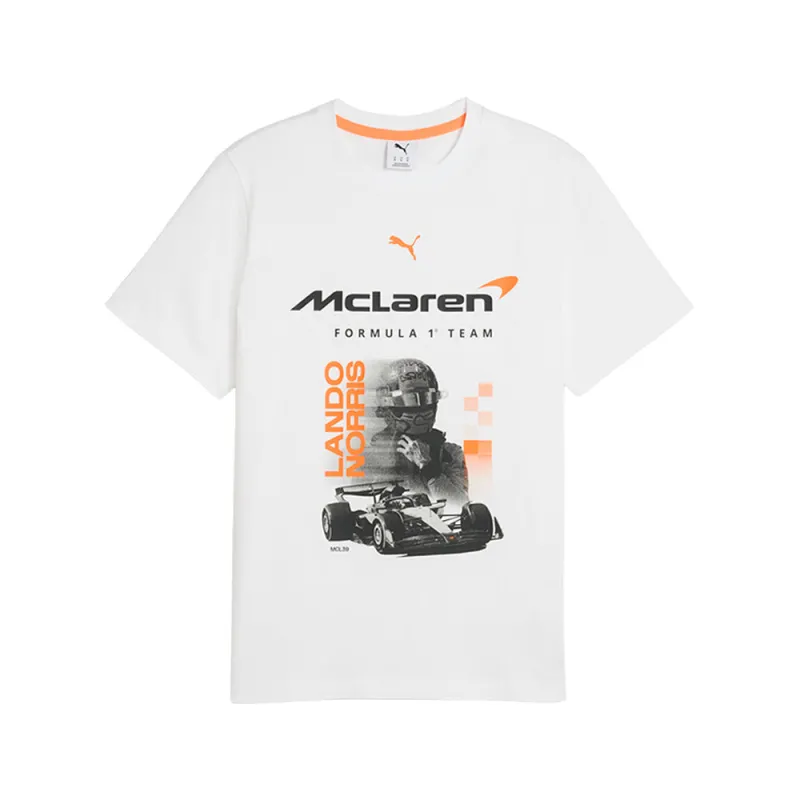 Mclaren Racing Driver Norris Graphic Crew Neck Short Sleeve T-Shirt made by Puma