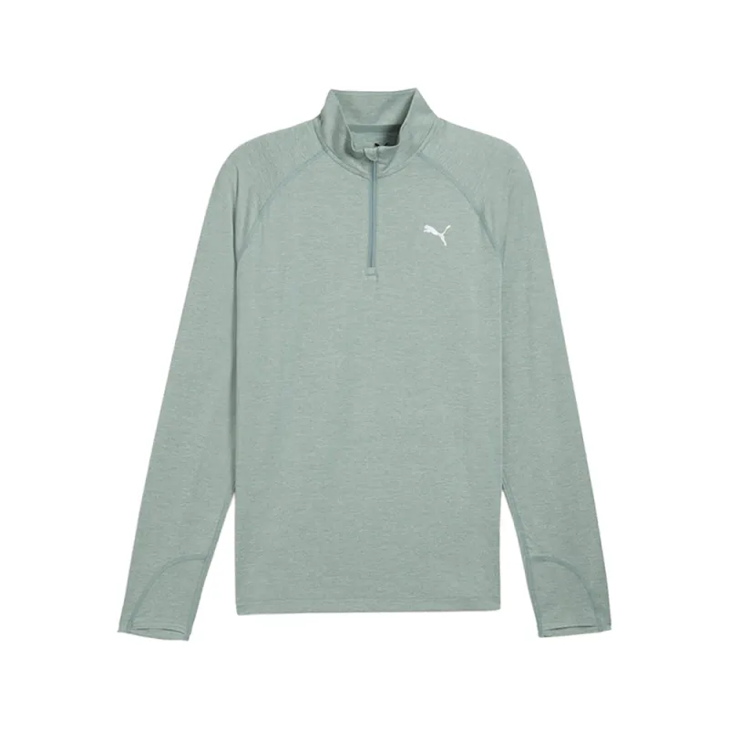Run Velocity Cloudspun Quarter Zip Pullover Shirt made by Puma