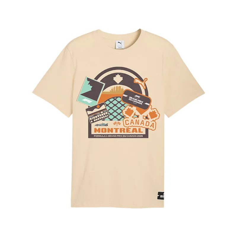 F1 Canada Graphic Crew Neck Short Sleeve T-Shirt made by Puma