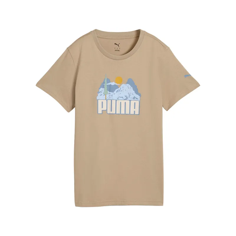 Nature Graphic Crew Neck Short Sleeve T-Shirt made by Puma