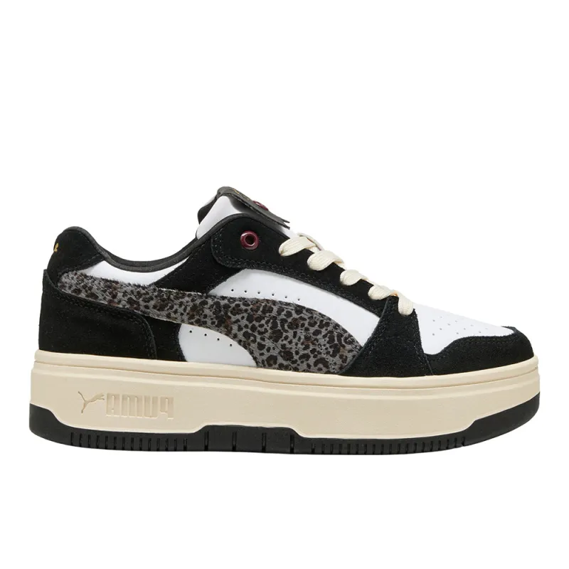 Rebound Femme Low Animal Flair Lace Up Sneakers made by Puma