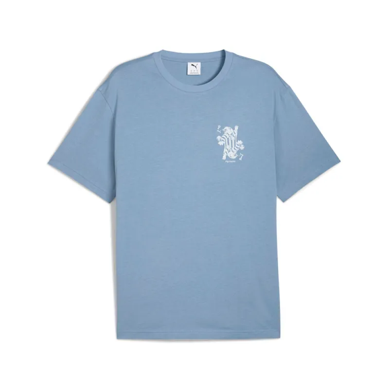 Graphic Card Play Relaxed Crew Neck Short Sleeve T-Shirt made by Puma