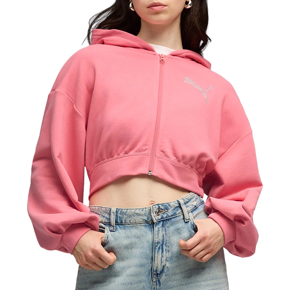Essentials Graphic Bedazzled Full Zip Hoodie sold by Shoebacca product image thumbnail 3