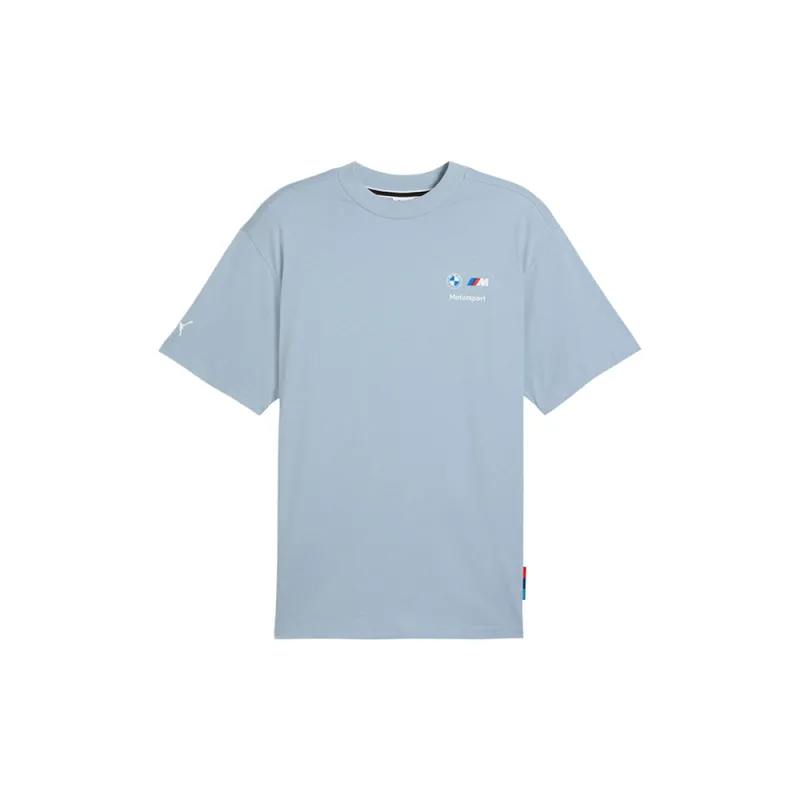 BMW M Motorsport Stacked Crew Neck Short Sleeve T-Shirt made by Puma