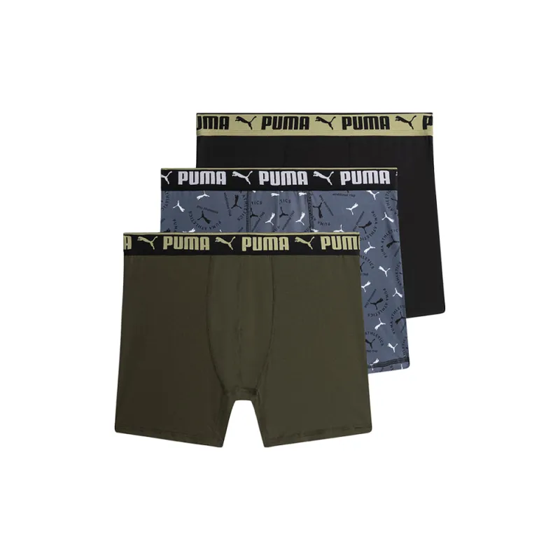 3-Pack Athletic Crackle Cat Print Boxer Brief Underwear made by Puma