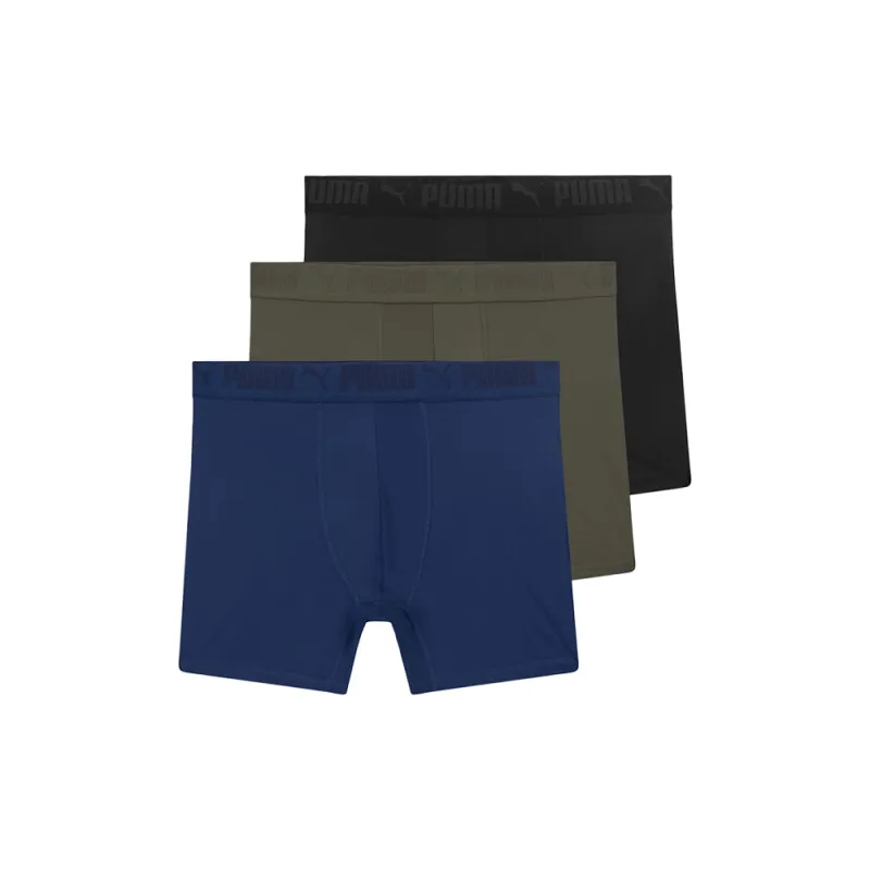 3Pk Mens Athletic Fit Boxer Brief Underwear made by Puma