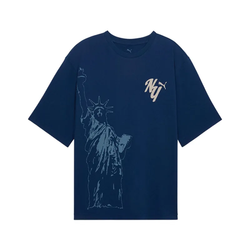 PUMA X NYC Graphic Crew Neck Short Sleeve T-Shirt made by Puma