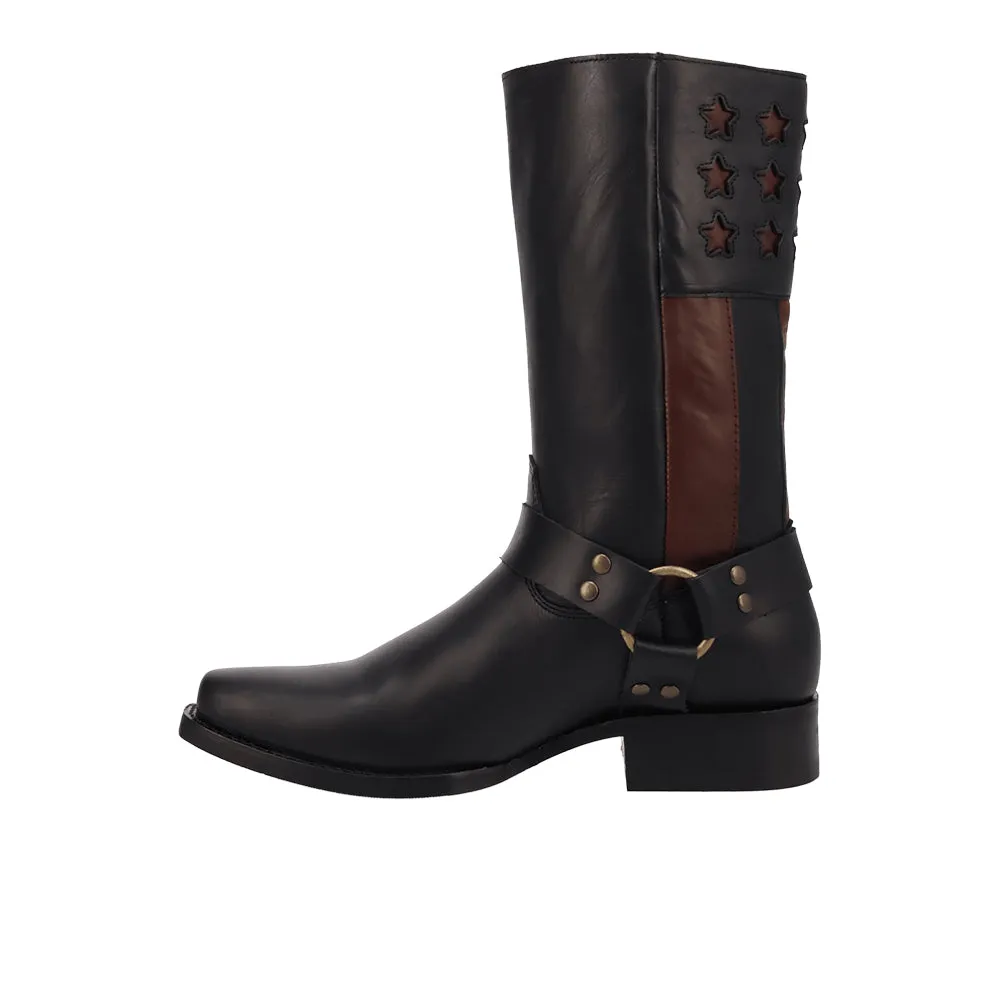 Patriot Leather Square Toe Pull On Boots sold by Shoebacca product image thumbnail 3