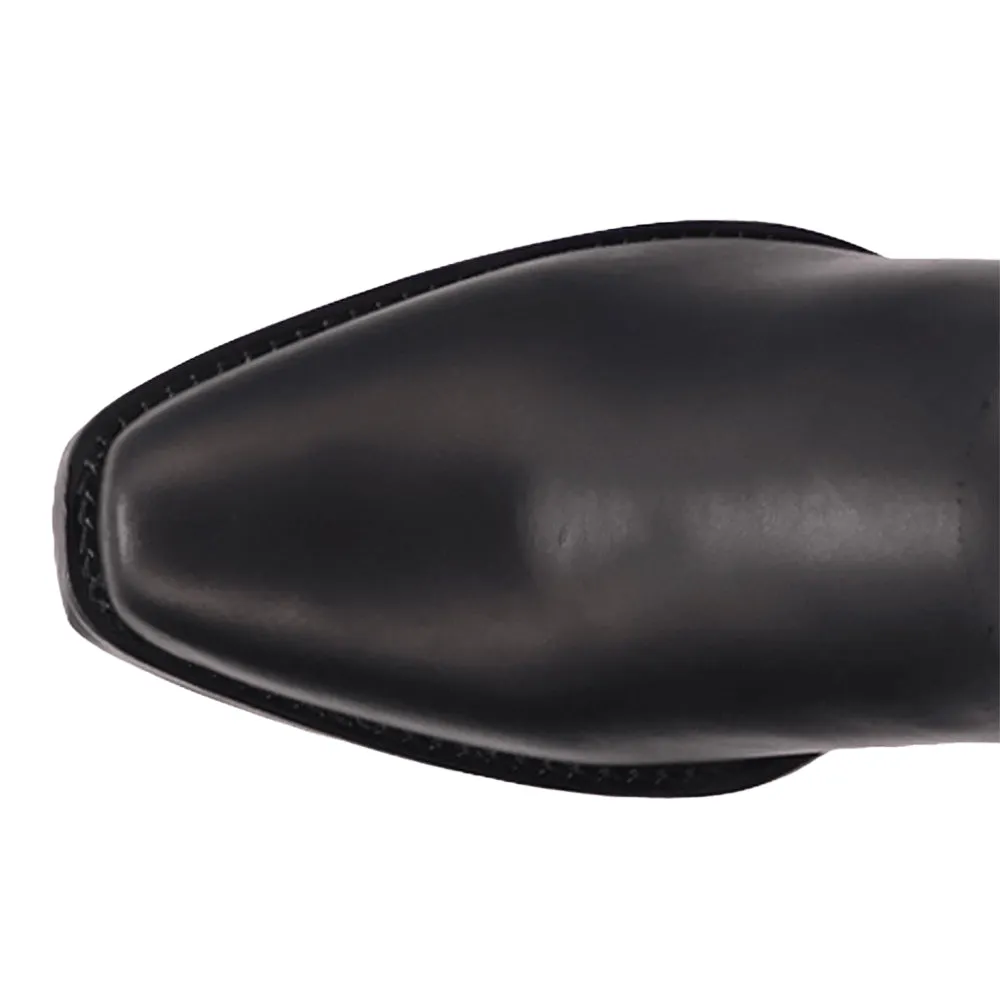 Patriot Leather Square Toe Pull On Boots sold by Shoebacca product image thumbnail 4