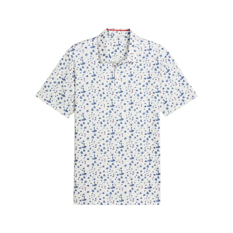 MATTR Lighthouse BN Short Sleeve Golf Polo Shirt made by Puma