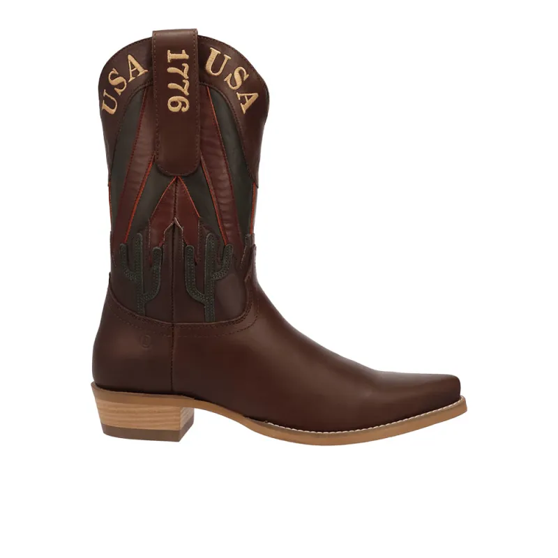 Freedom Leather Snip Toe Pull On Boots made by dingo