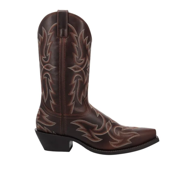 Whitaker Snip Toe Pull On Cowboy Boots made by Laredo