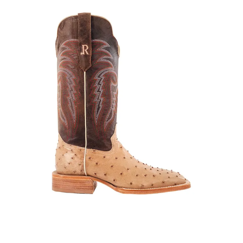 Full Quill Ostrich Cowboy Boot made by Shoebacca
