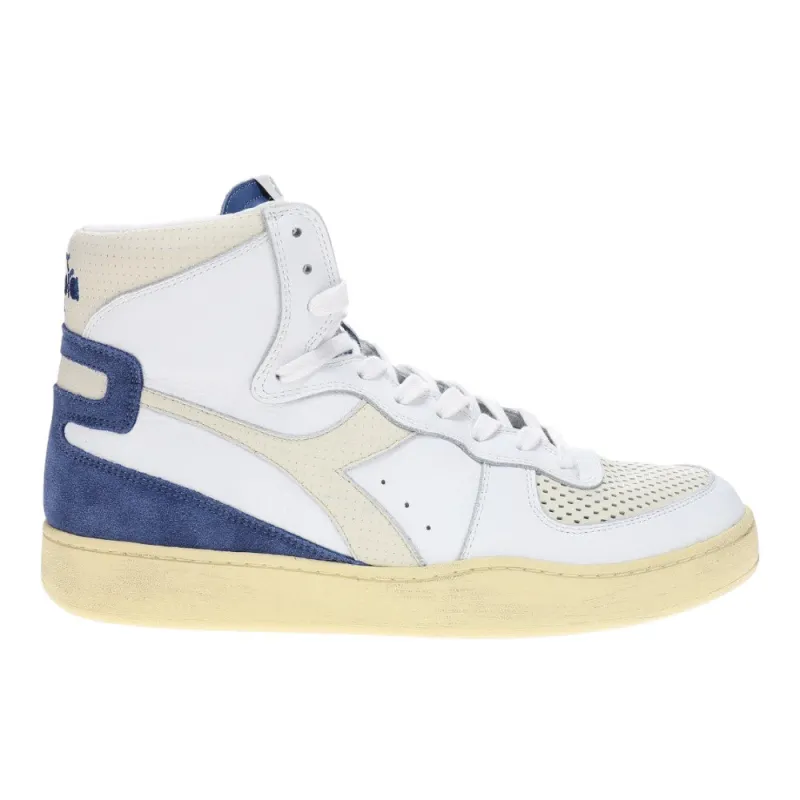 Mi Basket Punched Italia Lace Up Sneakers made by Diadora