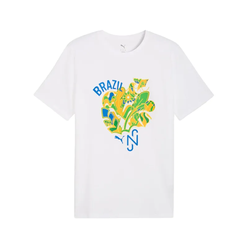 PUMA X NEYMAR Junior Brazil Passion Crew Neck Short Sleeve T-Shirt made by Puma
