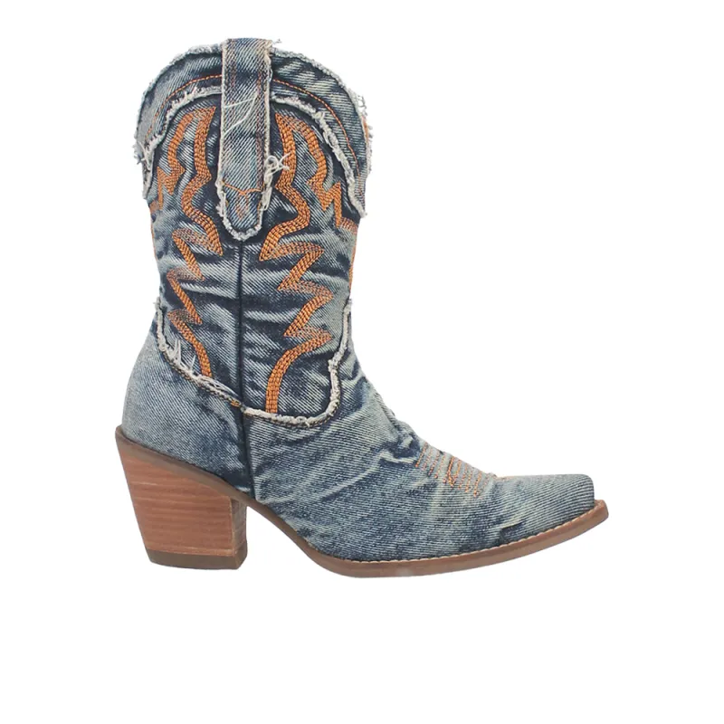Y'all Need Dolly Embroidered Round Toe Pull On Boots made by dingo