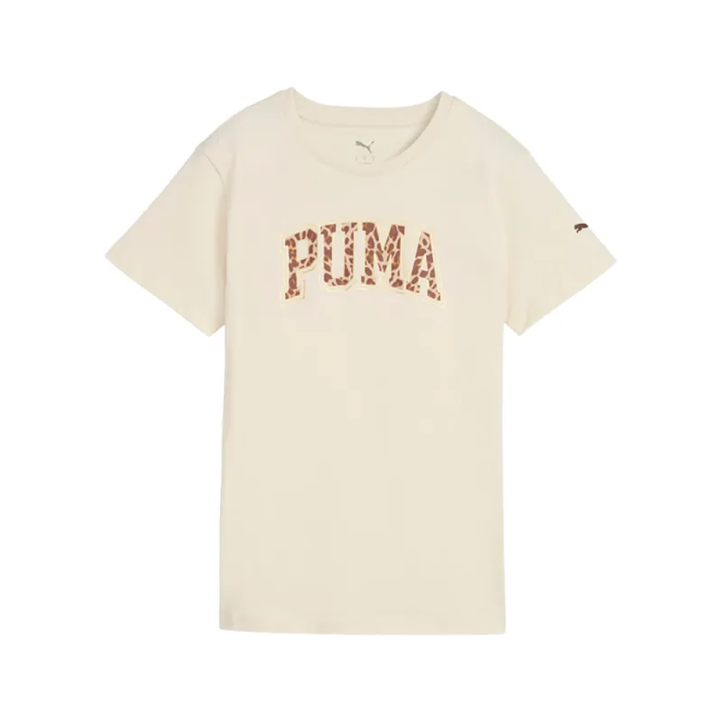 Animal Print Crew Neck Short Sleeve T-Shirt made by Puma