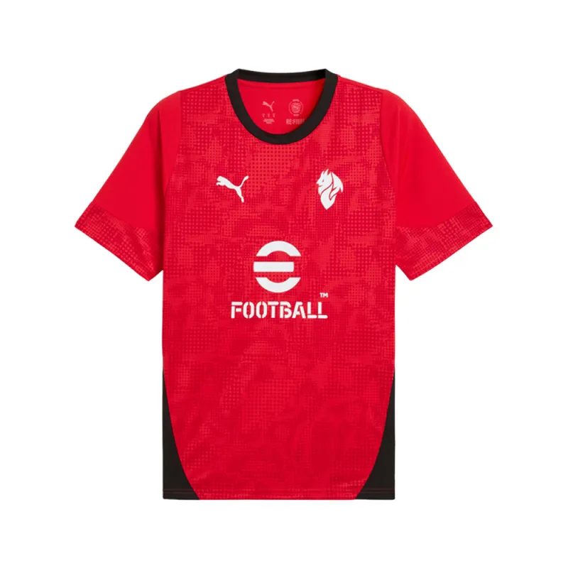 AC Milan Training Crew Neck Short Sleeve Soccer Jersey made by Puma