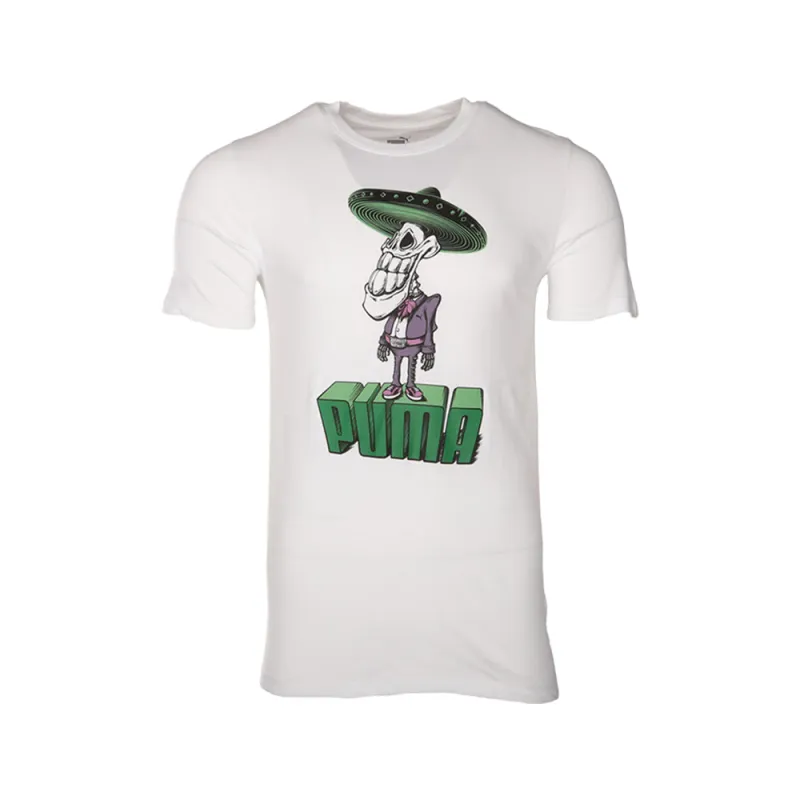 Graphics Mariachi Crew Neck Short Sleeve T-Shirt made by Puma