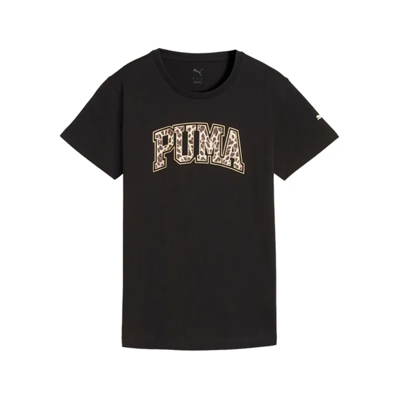 Animal Print Crew Neck Short Sleeve T-Shirt made by Puma
