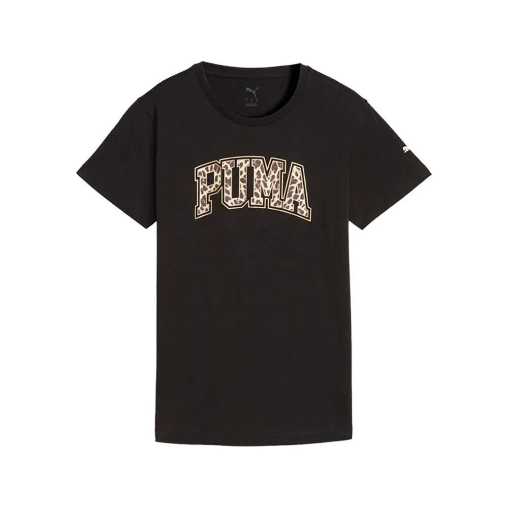 Animal Print Crew Neck Short Sleeve T-Shirt sold by Shoebacca