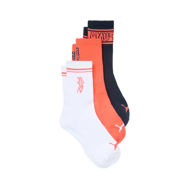 3 Pack 1/2 Terry Low Crew Socks made by Puma