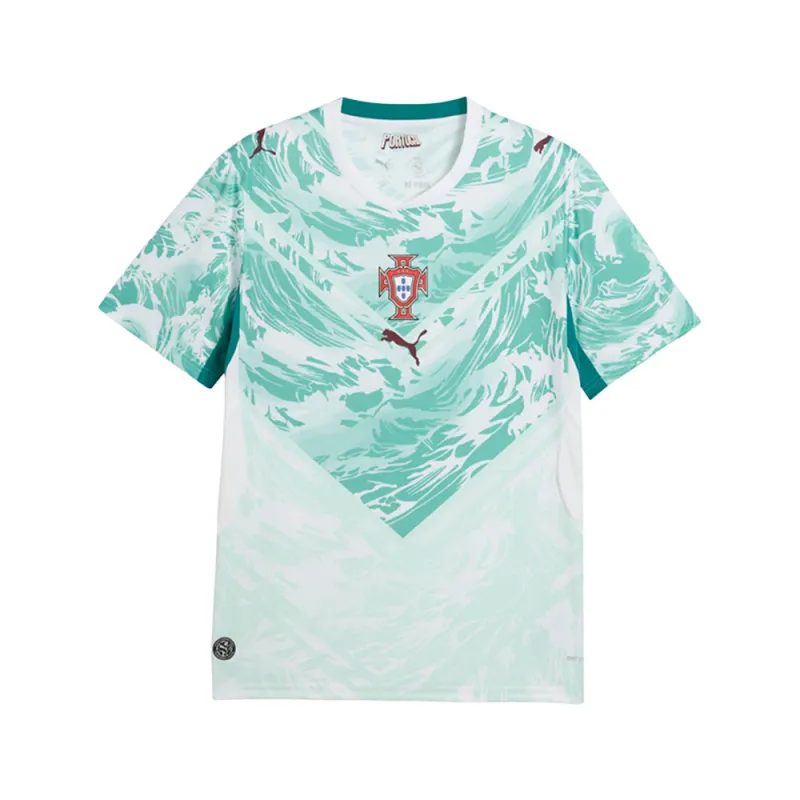Portugal Away Crew Neck Short Sleeve Soccer Jersey made by Puma