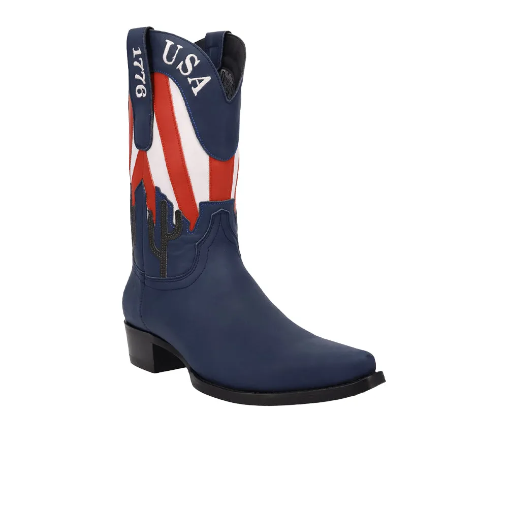 Freedom Leather Snip Toe Pull On Boots sold by Shoebacca product image thumbnail 2