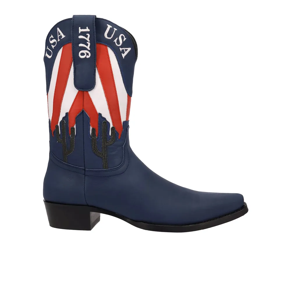 Freedom Leather Snip Toe Pull On Boots sold by Shoebacca
