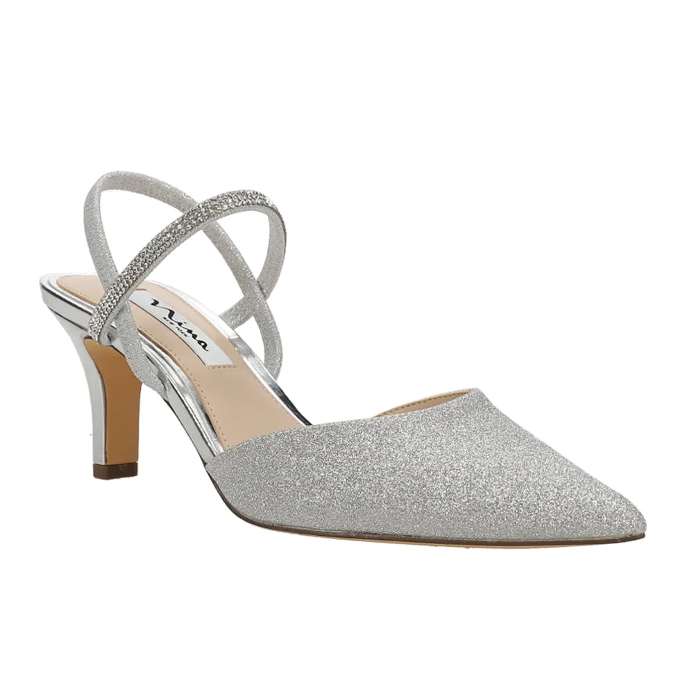 Billie Glitter Pointed Toe Sling Back Pumps sold by Shoebacca product image thumbnail 2