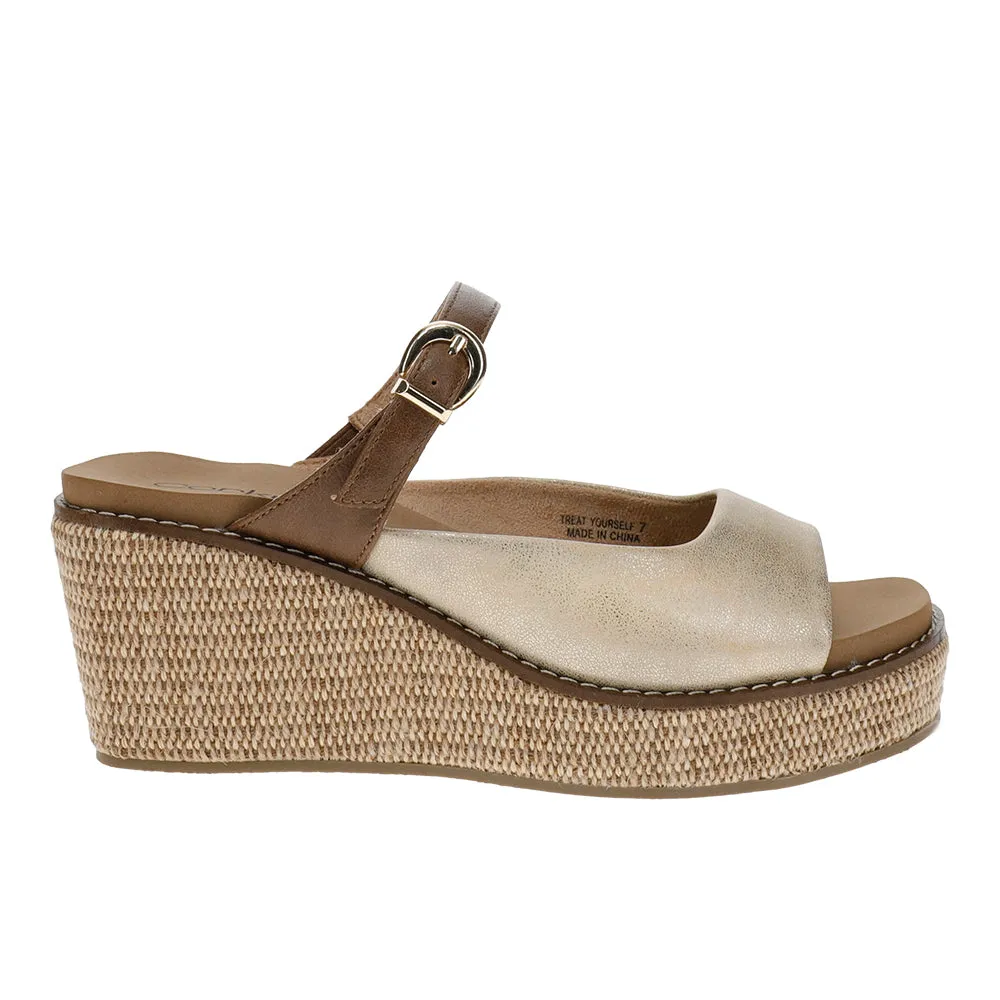 Treat Yourself Wedge Sandal sold by Shoebacca