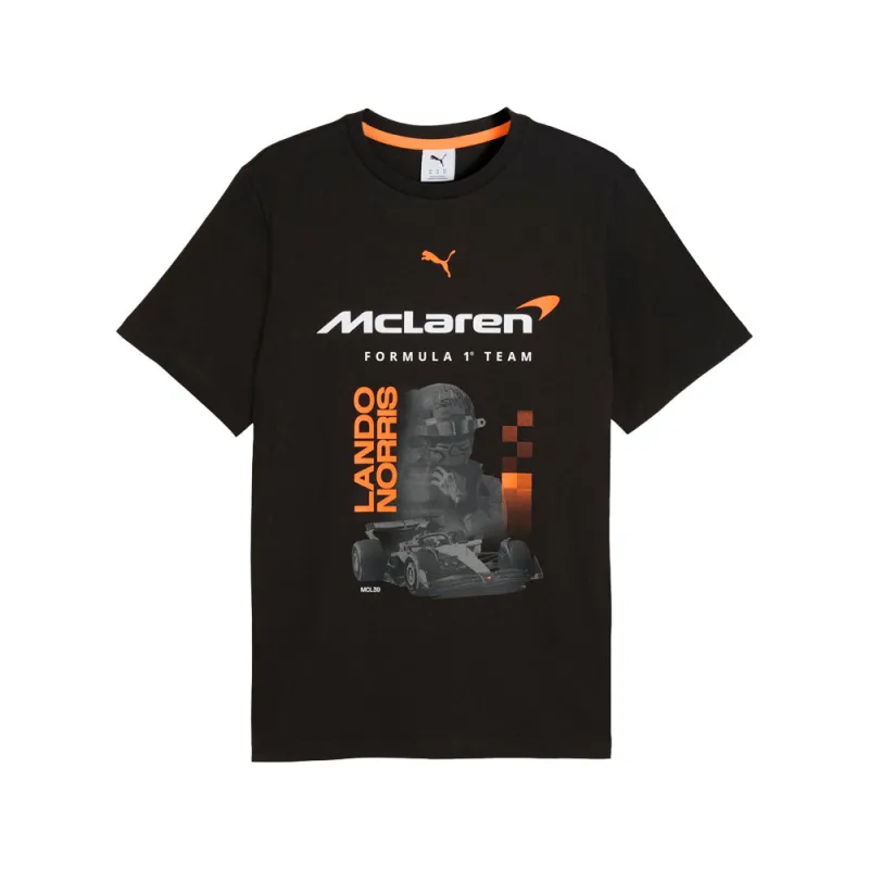 Mclaren Racing Driver Norris Graphic Crew Neck Short Sleeve T-Shirt made by Puma