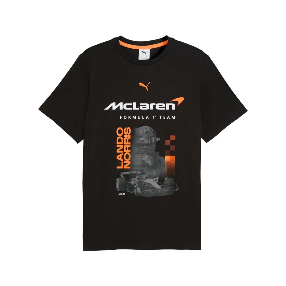 Mclaren Racing Driver Norris Graphic Crew Neck Short Sleeve T-Shirt sold by Shoebacca