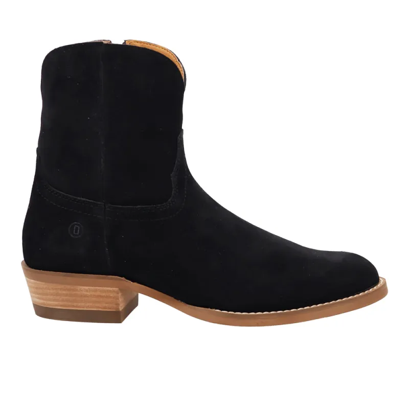 Night Shift Leather Round Toe Zippered Booties made by dingo