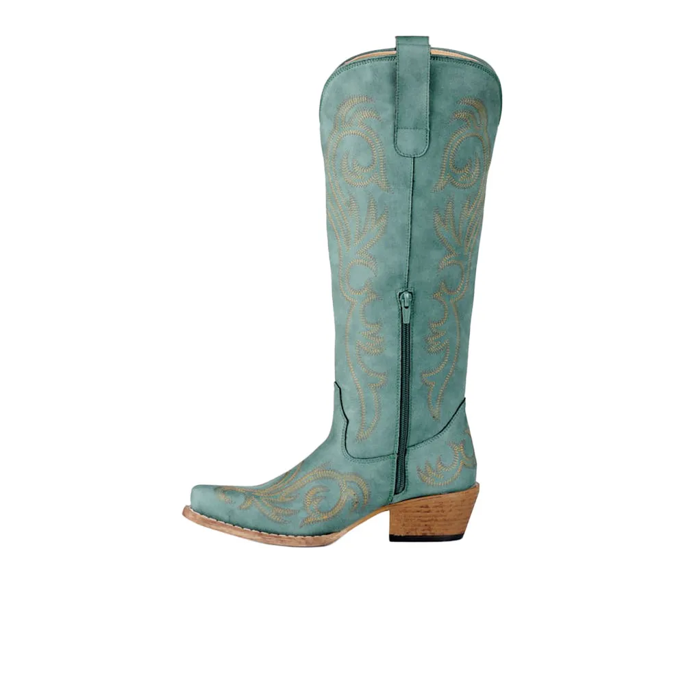 Ryder Embroidered Snip Toe Pull On Cowboy Boots sold by Shoebacca product image thumbnail 3