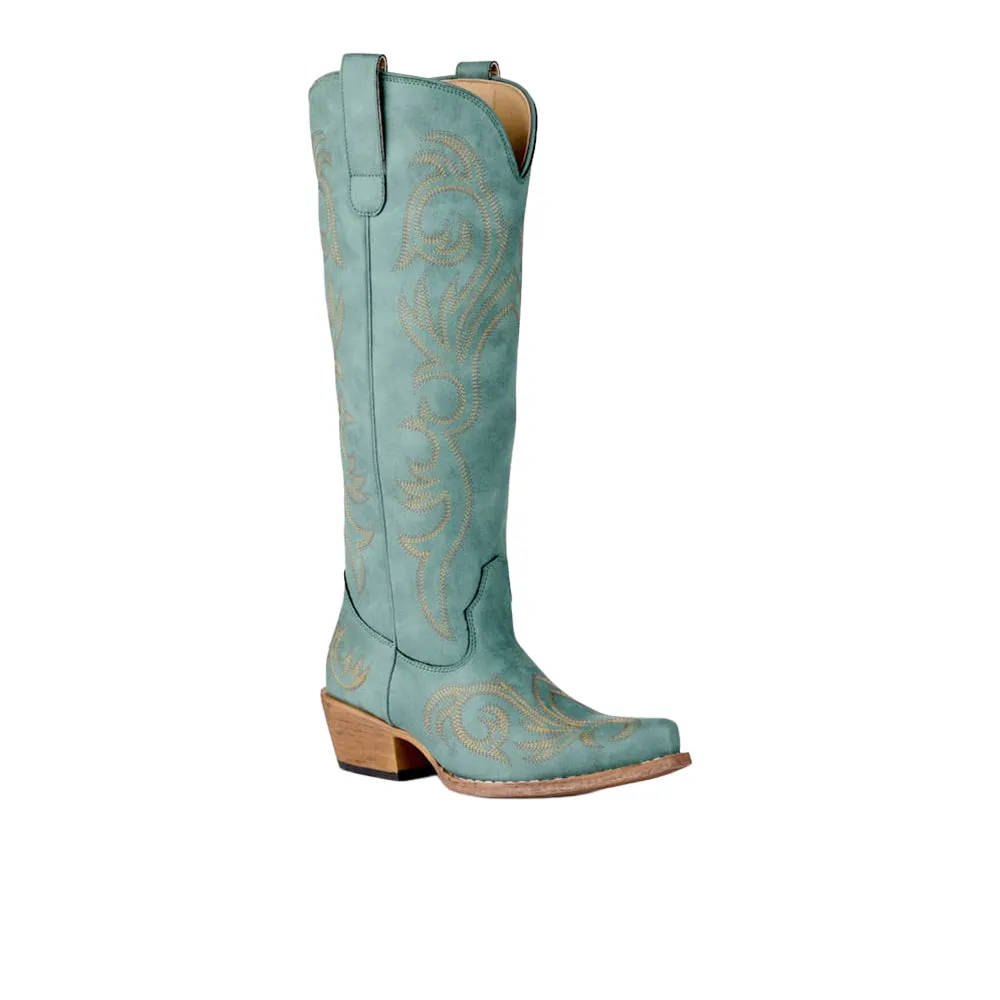 Ryder Embroidered Snip Toe Pull On Cowboy Boots sold by Shoebacca product image thumbnail 2
